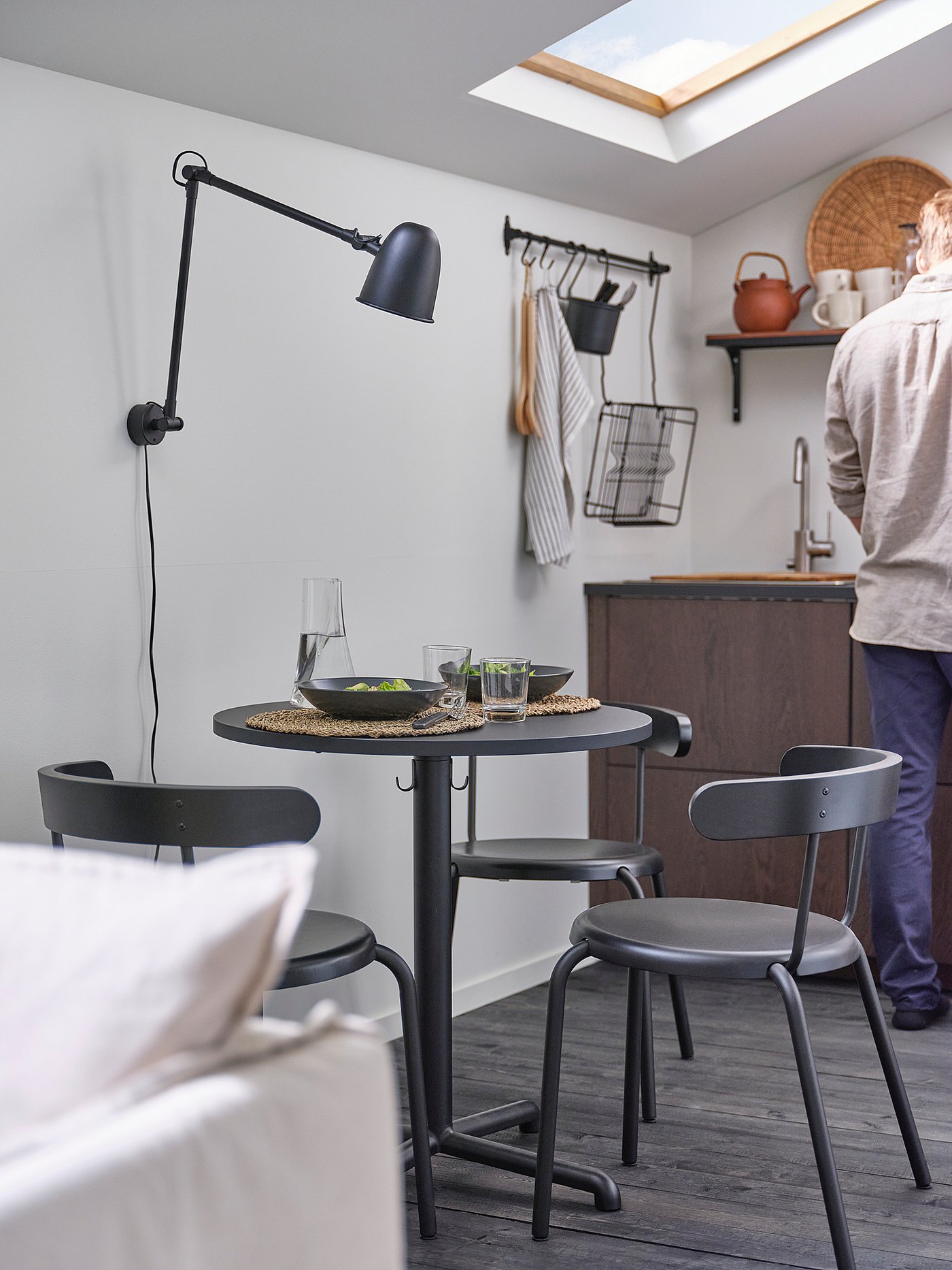 STENSELE table anthracite/anthracite - IKEA