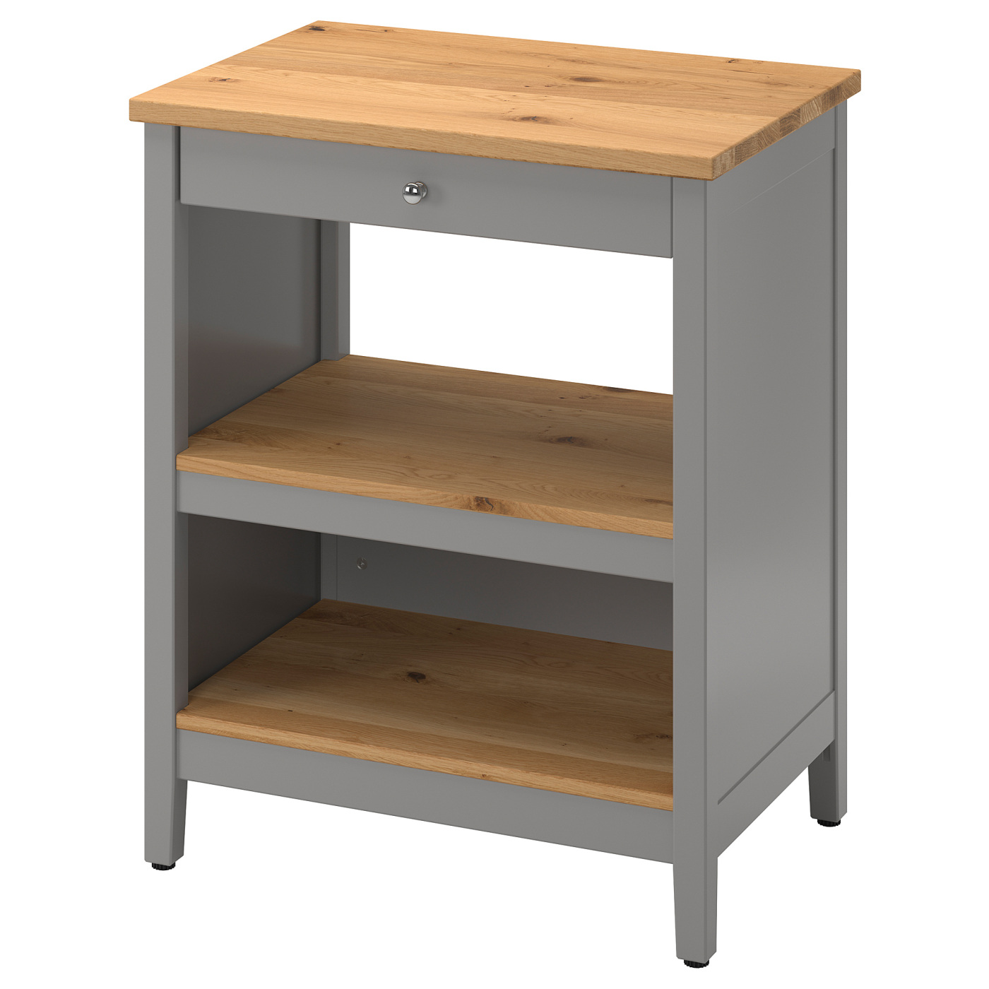宜家tornviken 托恩维肯 厨房岛台 灰色/橡木 - ikea