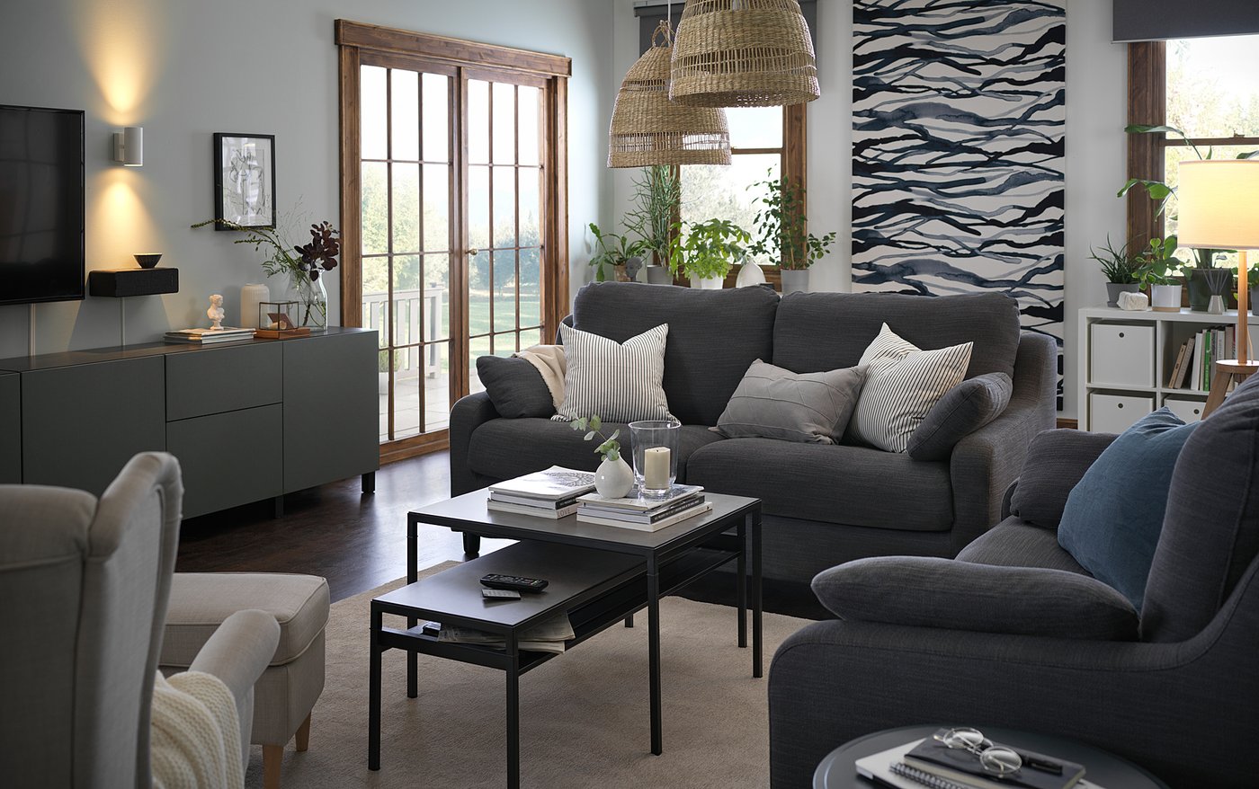 VINLIDEN 2-seat sofa Hillared anthracite - IKEA