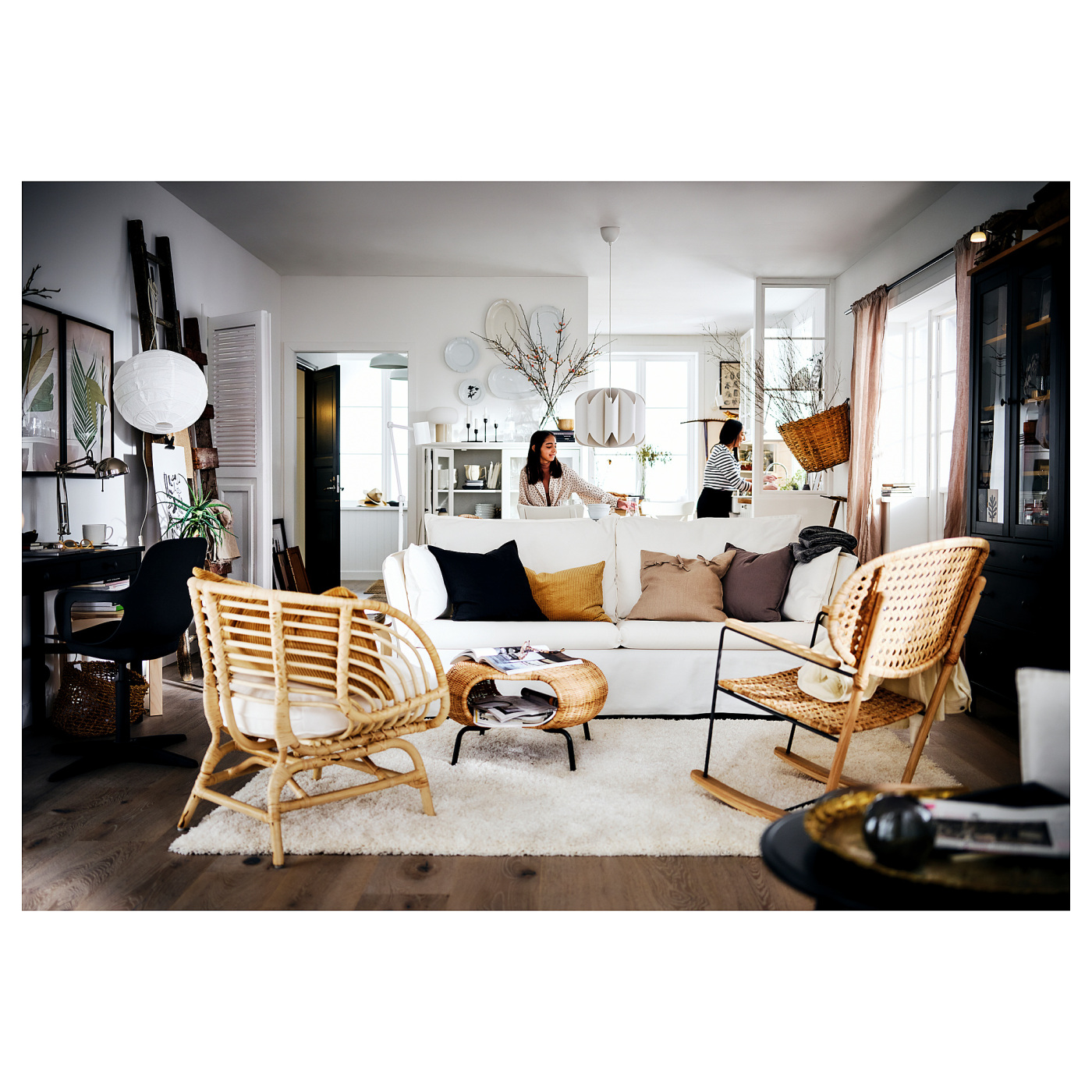 VOLLERSLEV rug, high pile white - IKEA