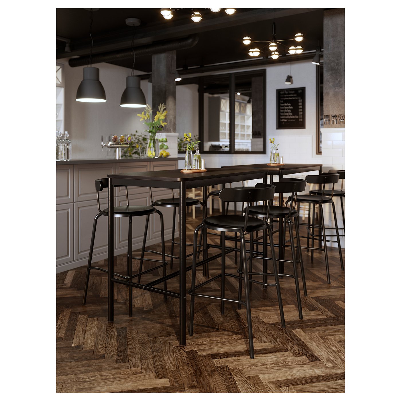 YNGVAR bar stool anthracite - IKEA
