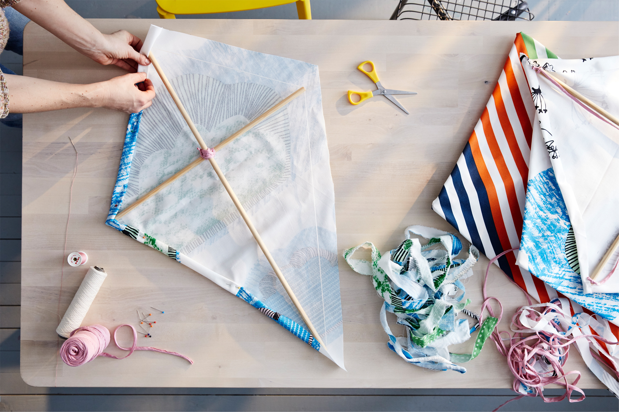 materials to make a homemade kite