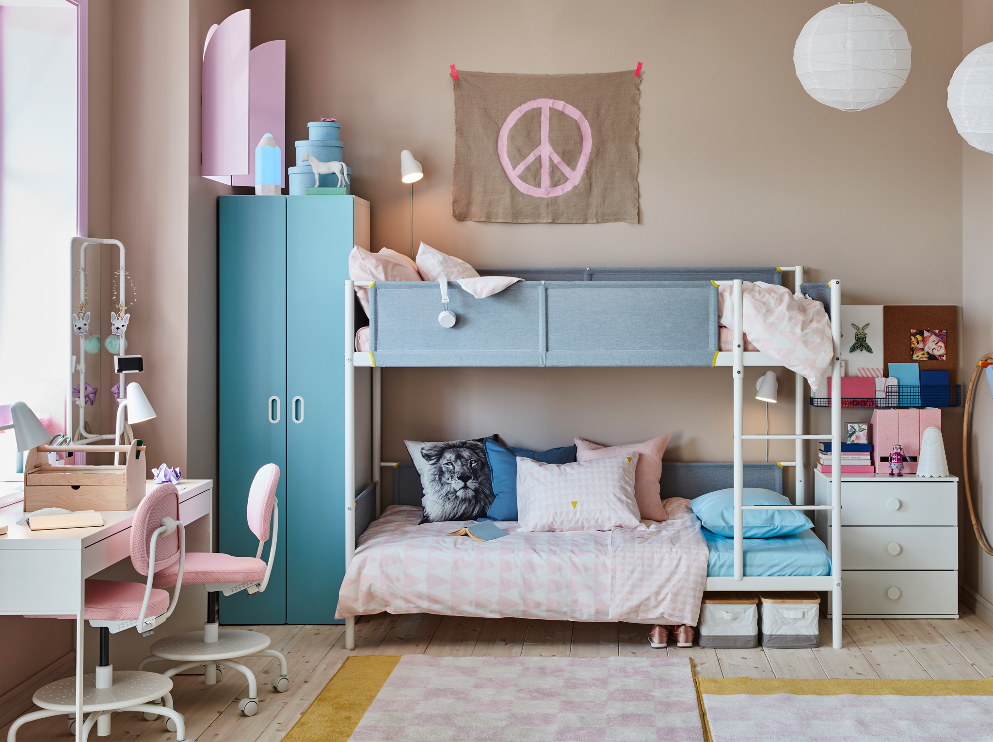 A Children S Bedroom For Two Creative Siblings Ikea