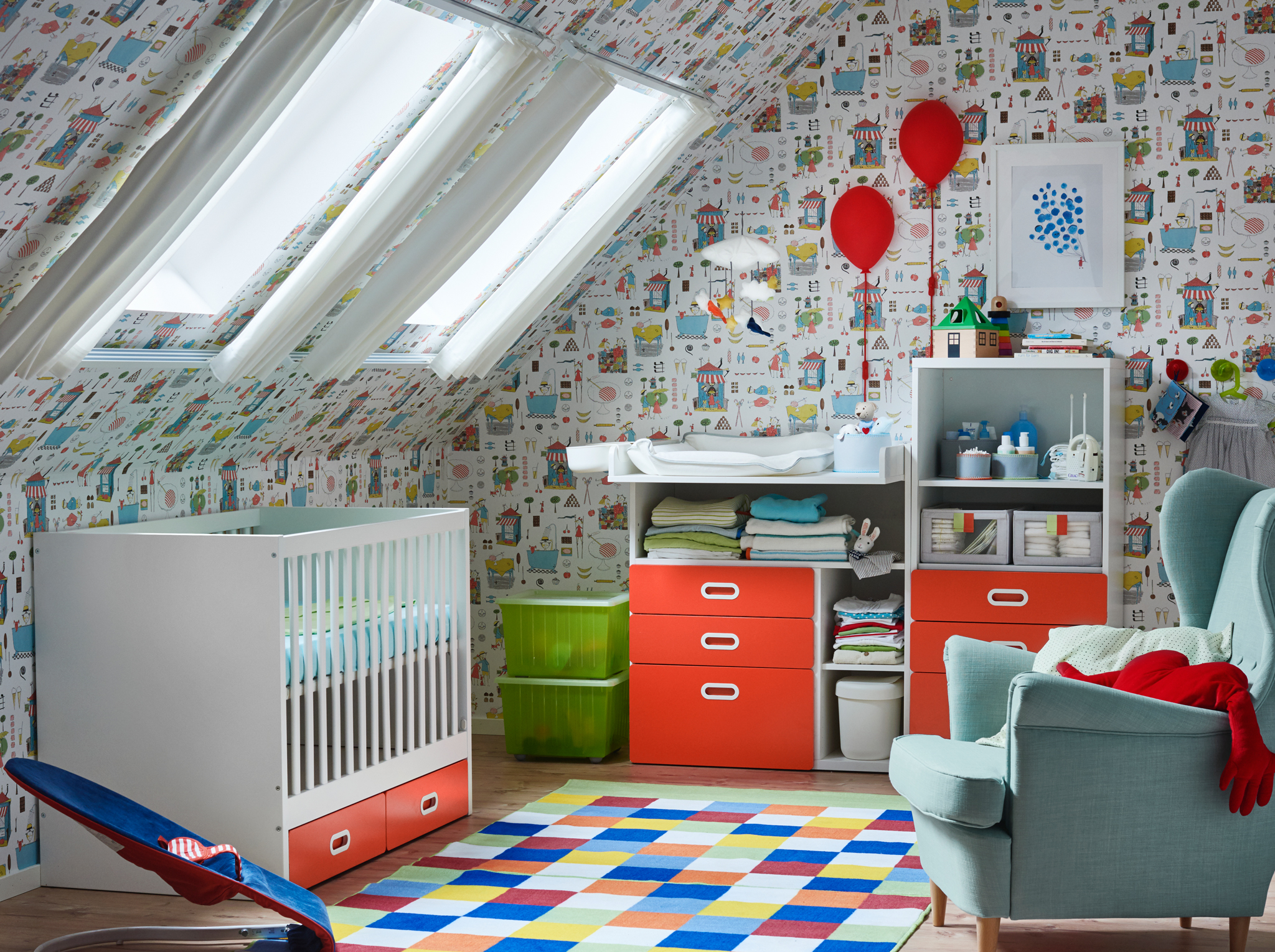 white nursery bookcase