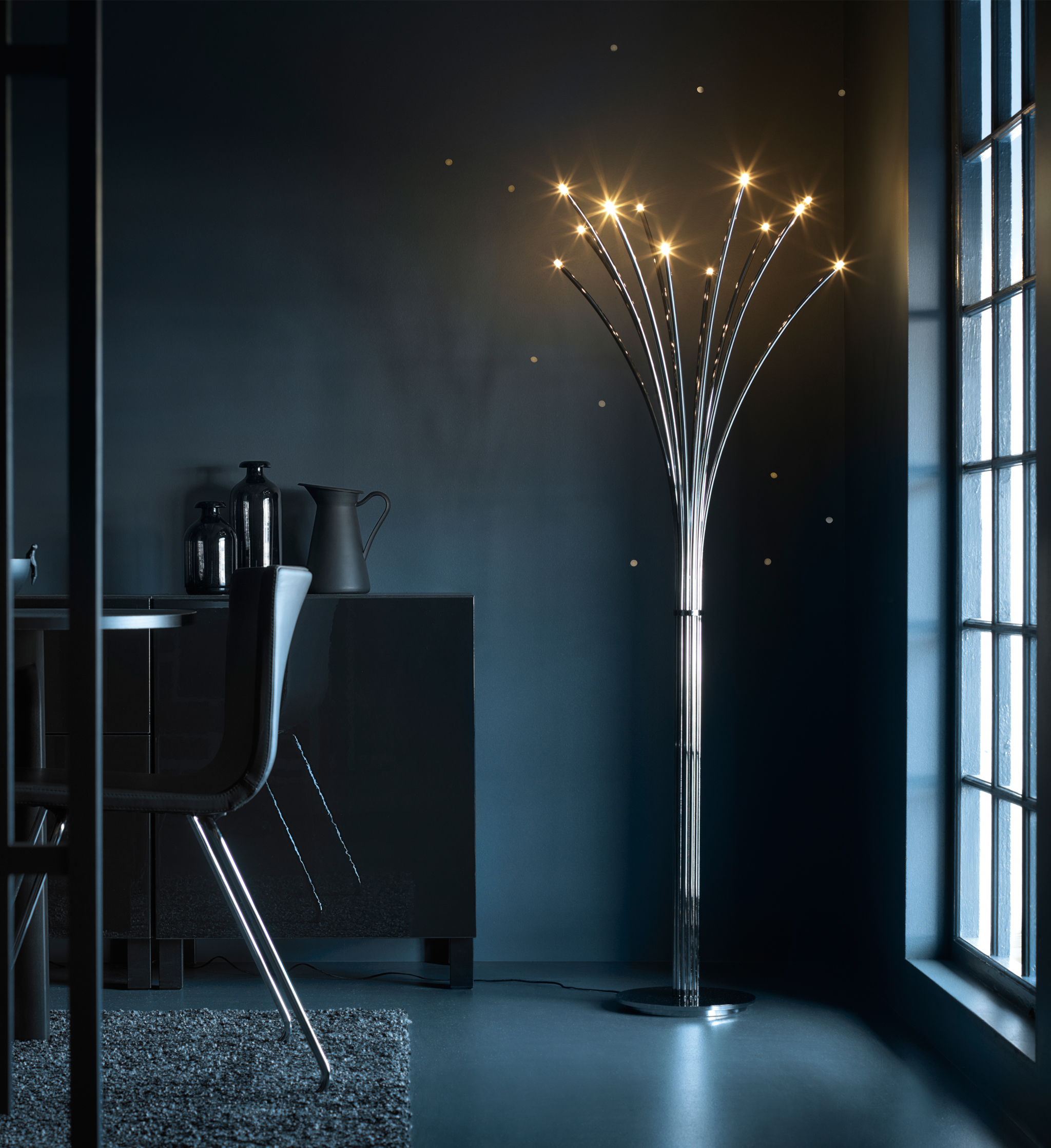 sparkling floor lamp