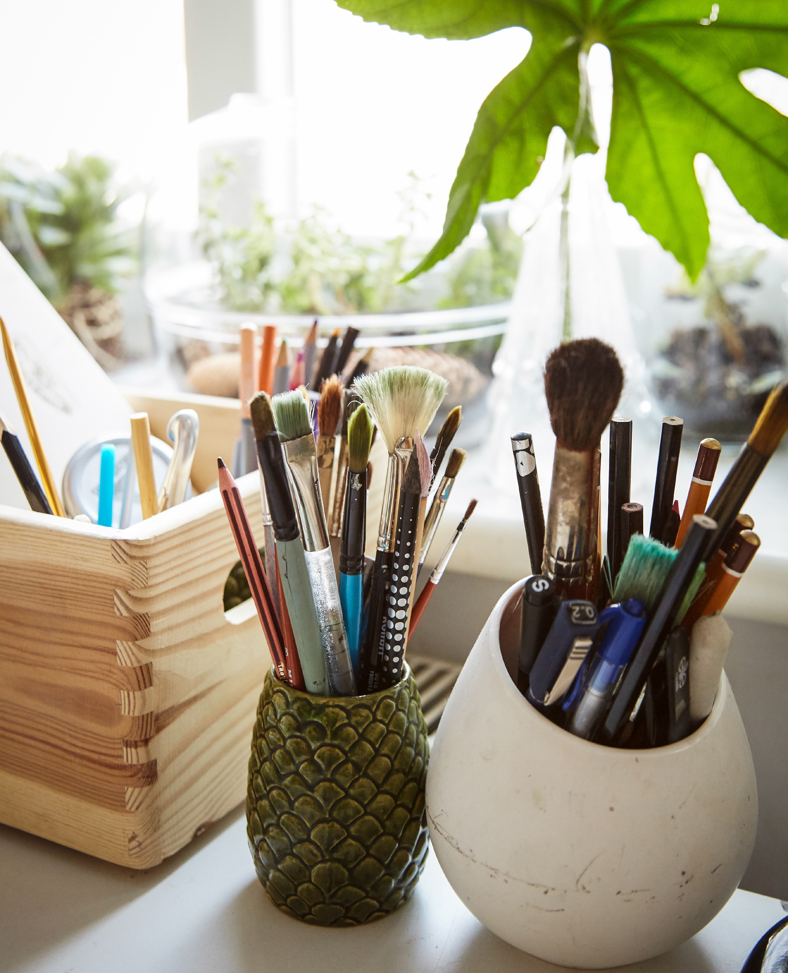 Add personal touches to your desk at home.