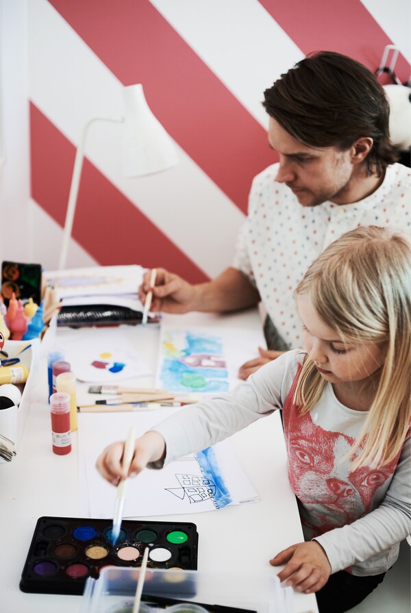 Create activity areas for children.