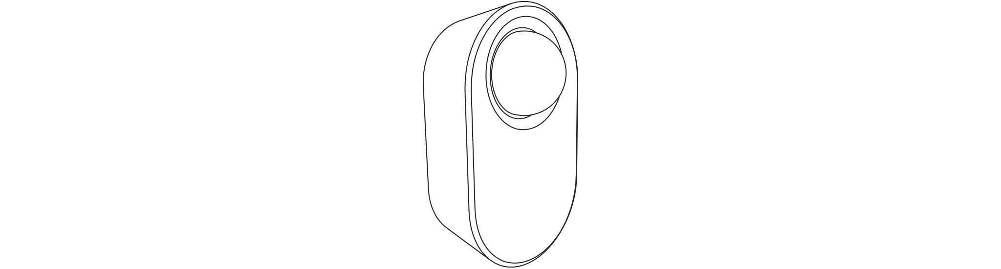 Illustration of TRÅDFRI wireless motion sensor.