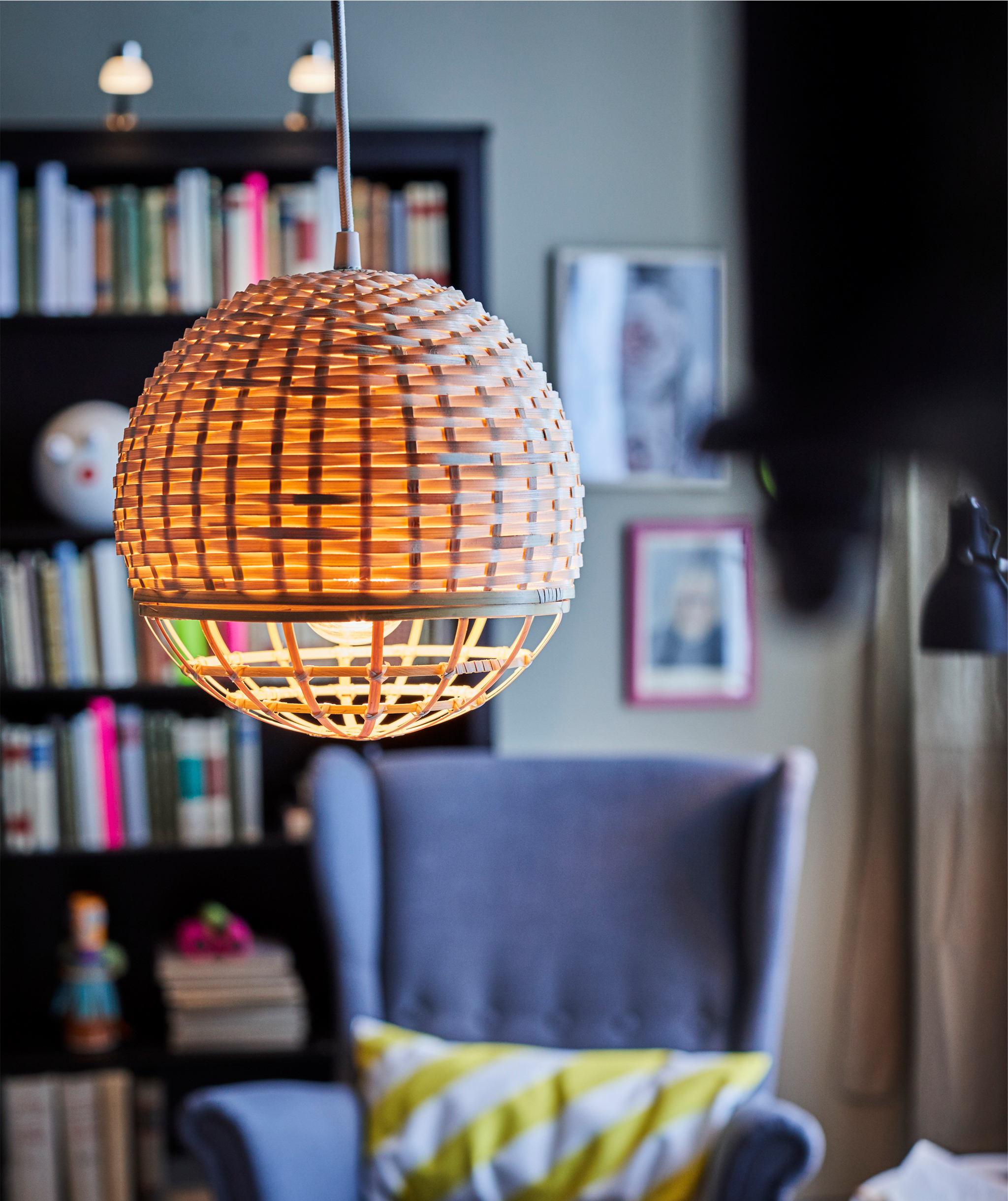 Lamps that offer as much style as they do function, such as IKEA INDUSTRIELL, are a perfect addition to any living room.