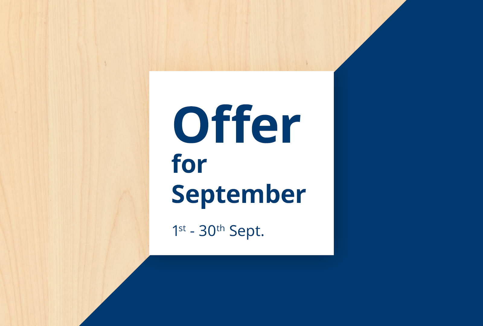 Online only September Offer