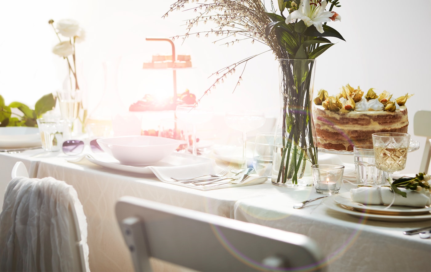 A Summer Dinner Dressed In White Ikea