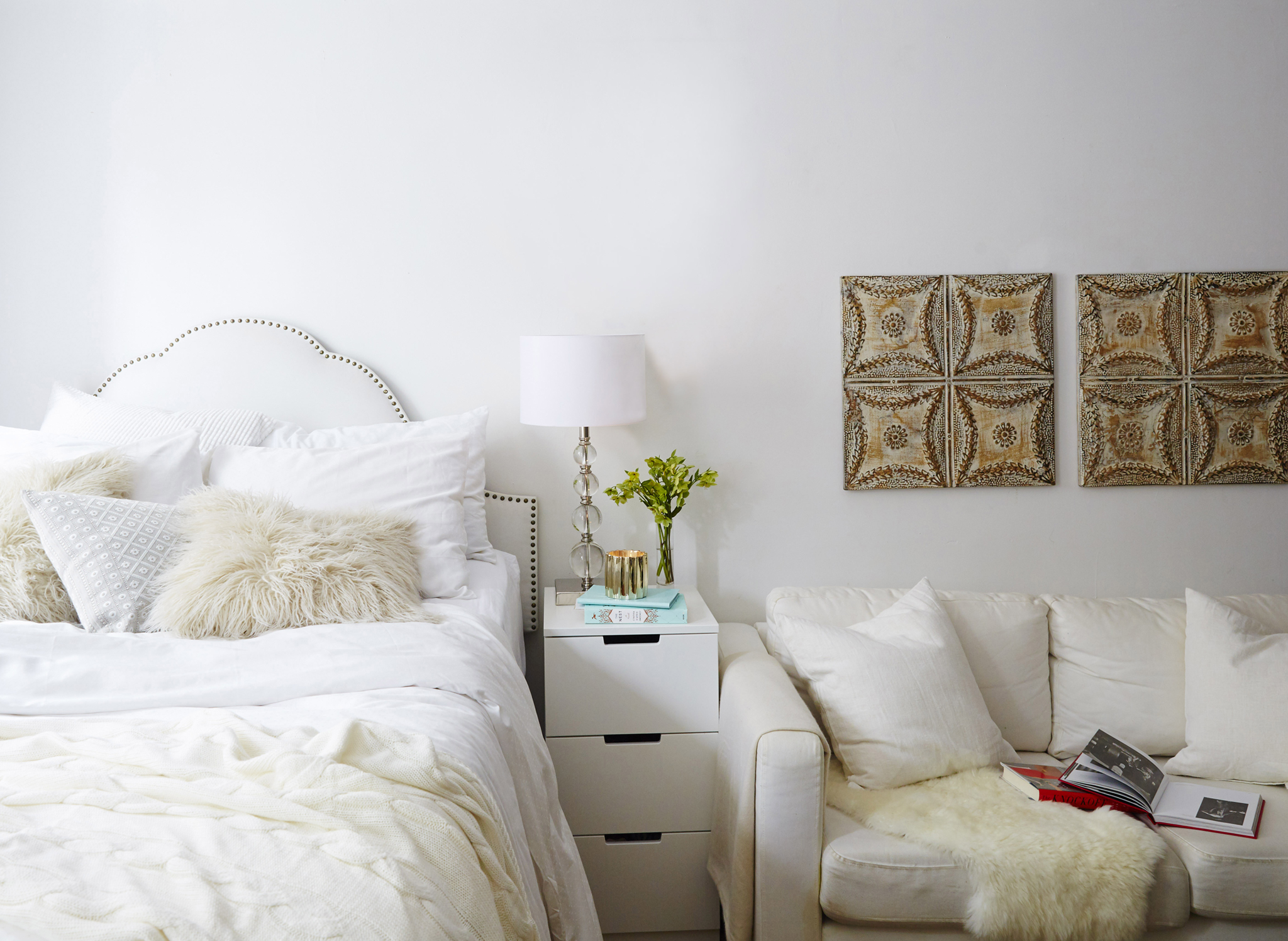 White helps open up a small-space home.