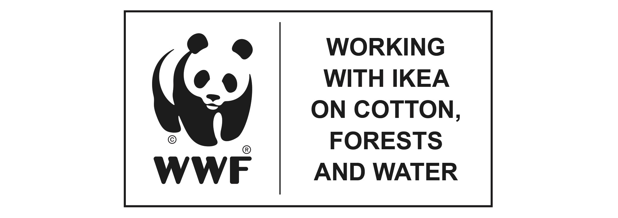 宜家与WWF携手,在棉花、森林和水资源方面通力协作。