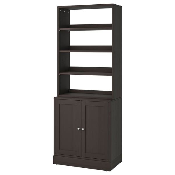 HAVSTA Storage combination, dark brown, 81x47x212 cm