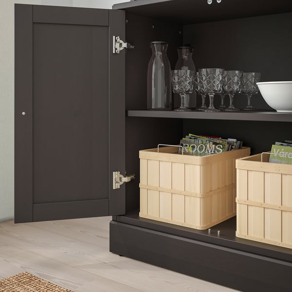HAVSTA Storage combination, dark brown, 81x47x212 cm