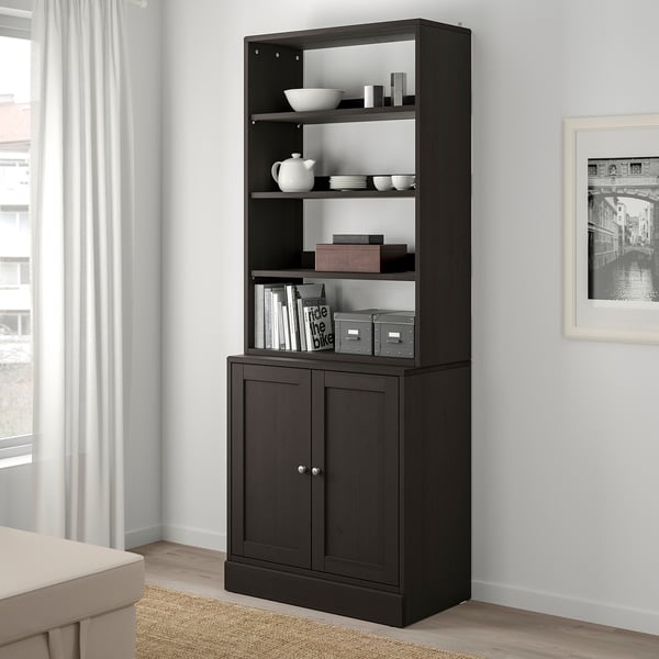 HAVSTA Storage combination, dark brown, 81x47x212 cm