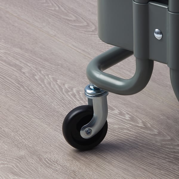 RÅSHULT Trolley, grey-green, 38x28 cm
