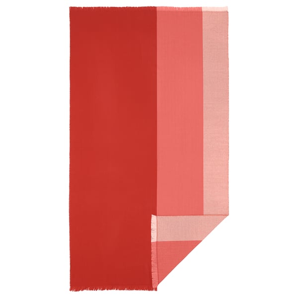 SOLGLIMTAR Throw, red, 100x180 cm