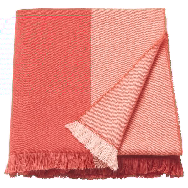 SOLGLIMTAR Throw, red, 100x180 cm