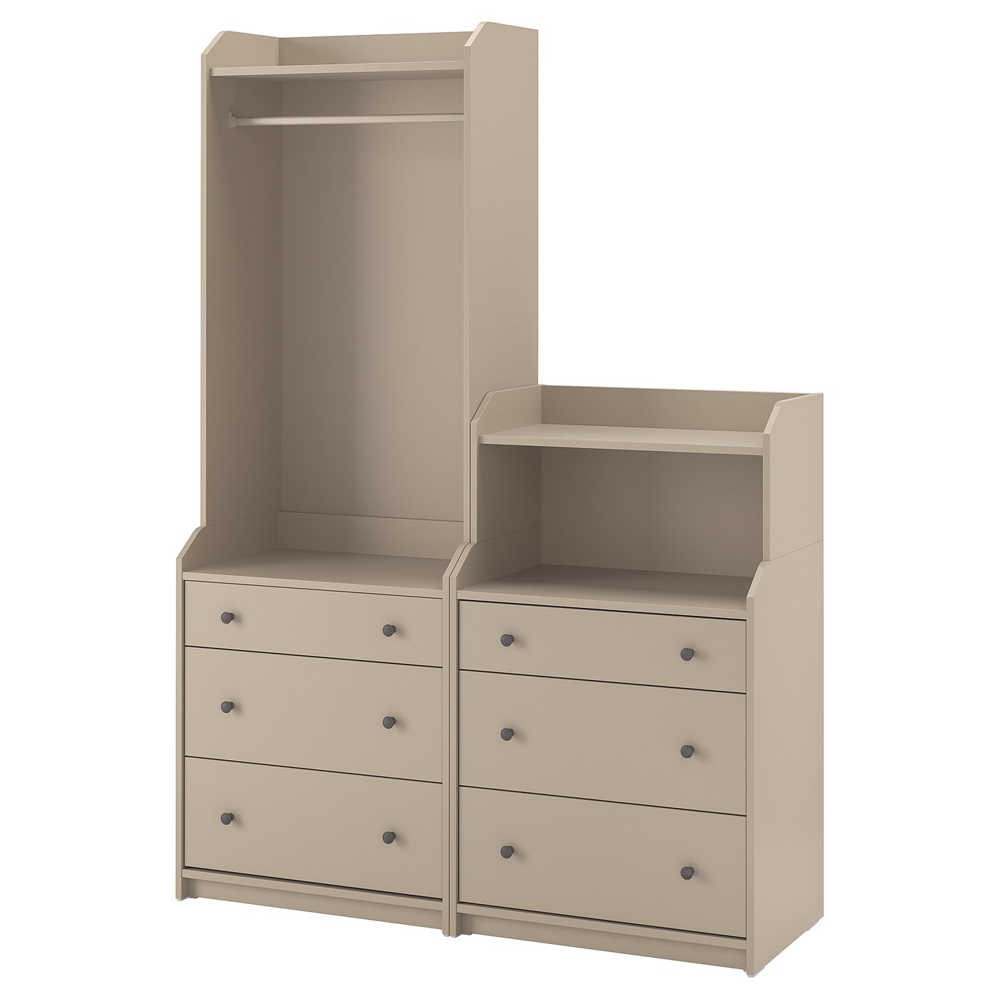 HAUGA Storage combination beige IKEA