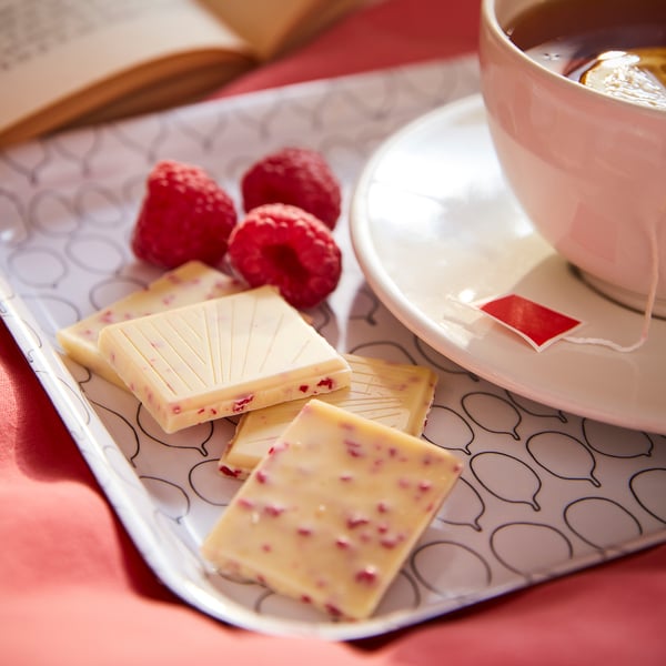 BELÖNING White chocolate tablet, raspberries UTZ certified, 100 g
