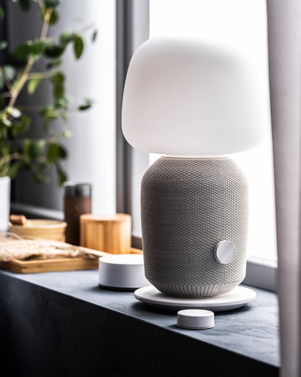 SYMFONISK 希姆弗斯 WiFi台灯音箱, 白色