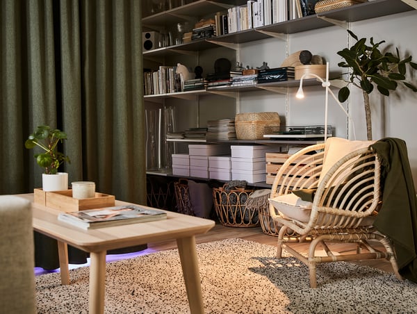NÄVLINGE LED floor/read lamp, white