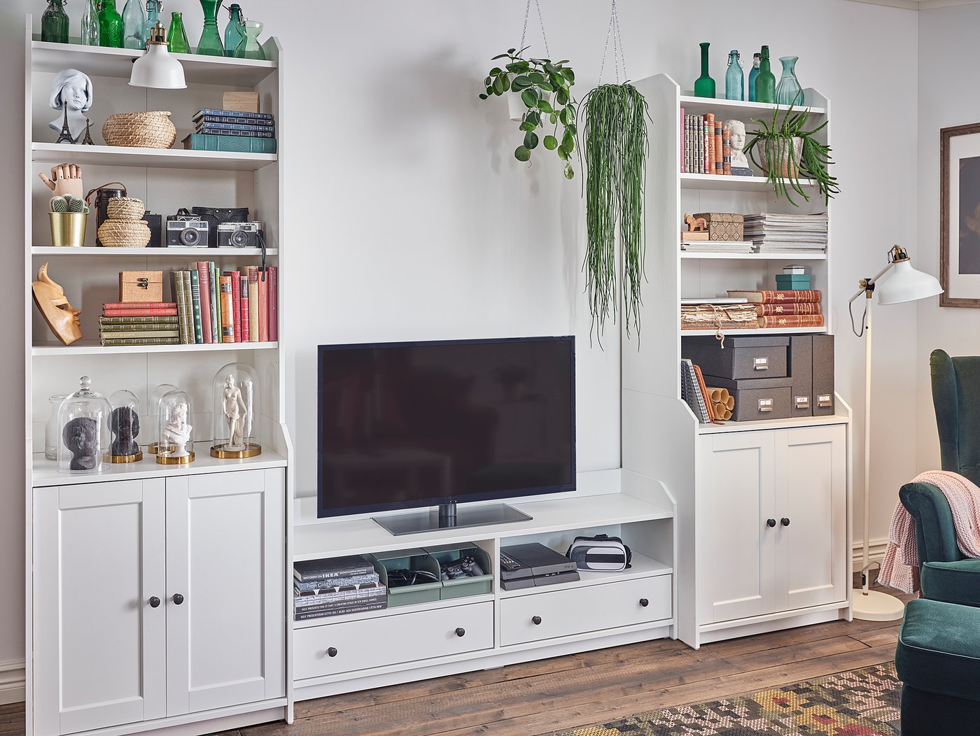 HAUGA TV/storage combination white IKEA